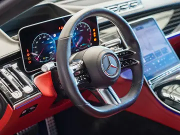 S 580 4M lang AMG Line Exklusiv karminrot Pano