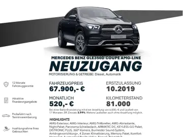 GLE 350 d 4M CP/ AMG-LINE/DISTRO+BURM