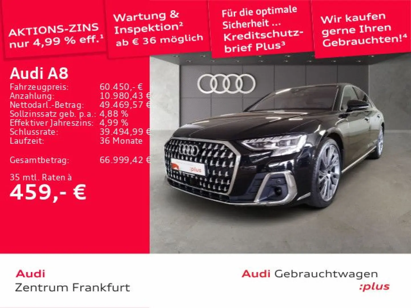 A8 50 TDI quattro tiptronic MatrixLED Luft Massa