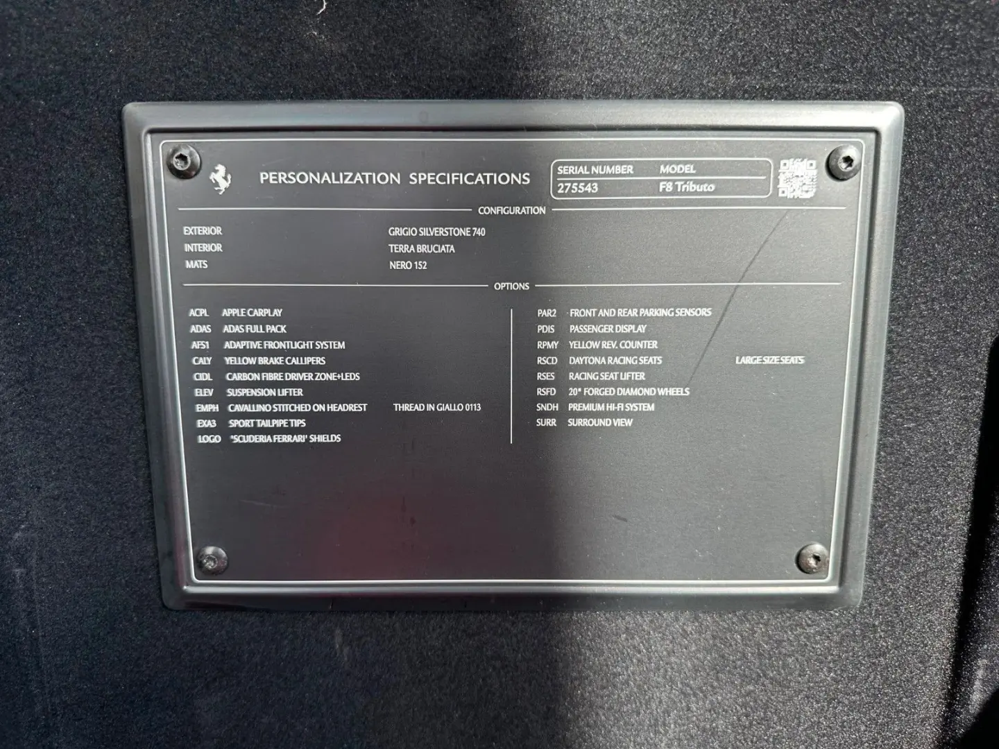 F8 Tributo Lift Pass-Display 19% Traumzustand!