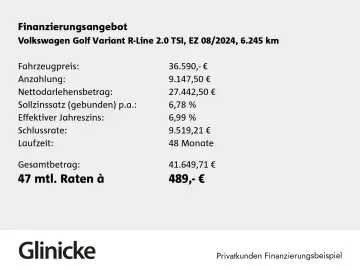Golf VIII Variant 2.0 TSI R-Line 4Motion DSG, PA