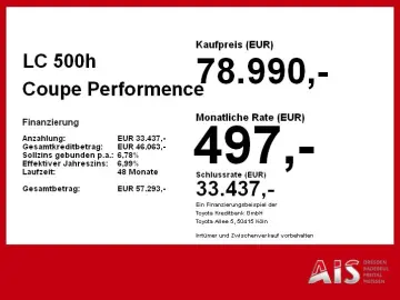 LC 500h Coupe Performence HUD*Navi*KAM*DAB*SHZ