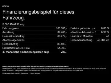 S 580 4M Lang AMG Line Drive-Pilot Fond-Entert.