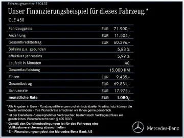 CLE 450 4M Coupé AMG*DISTRONIC*PANO*STANDHZG*
