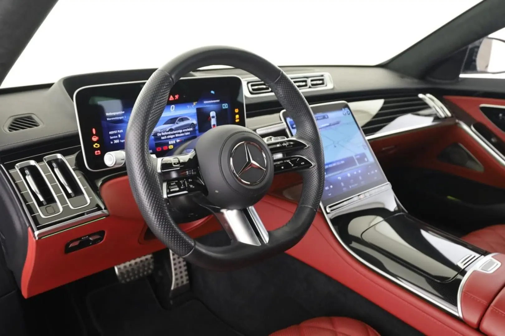 S 580 4M AMG Chauffeur Pano HUD 360 Leder rot