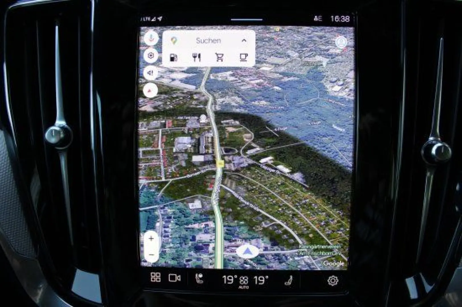 S60 B4 Plus Dark Leder Navigation Leder Rückfak