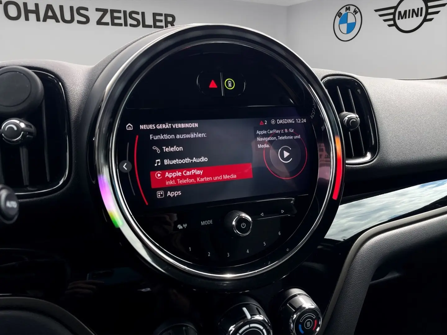 Cooper SE ALL4 Countryman AppleCarPlay Stoff/Led
