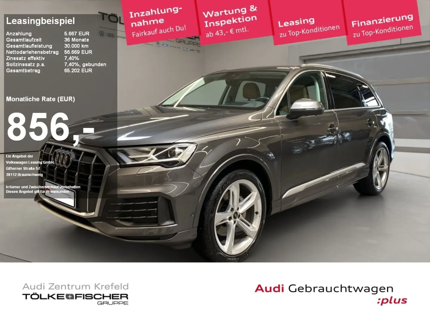 Q7 50 3.0 TDI quattro ACC AUT Kam. Leder Luft LM