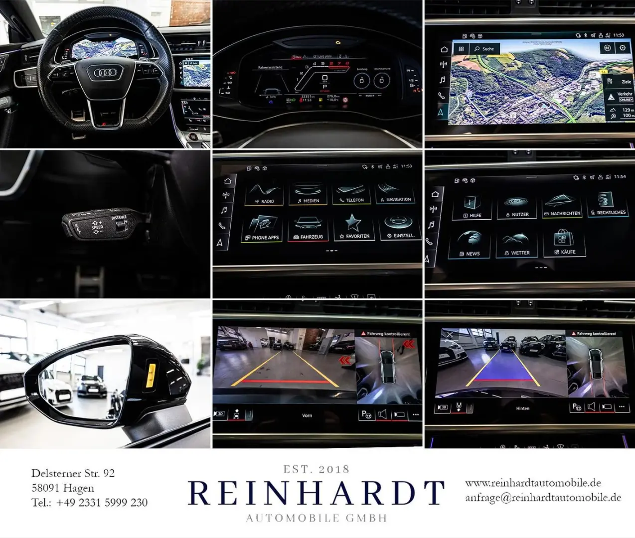 RS7 SPORTBACK ALL-BLACK 22Z./ACC/HuD/PANO/280KMH