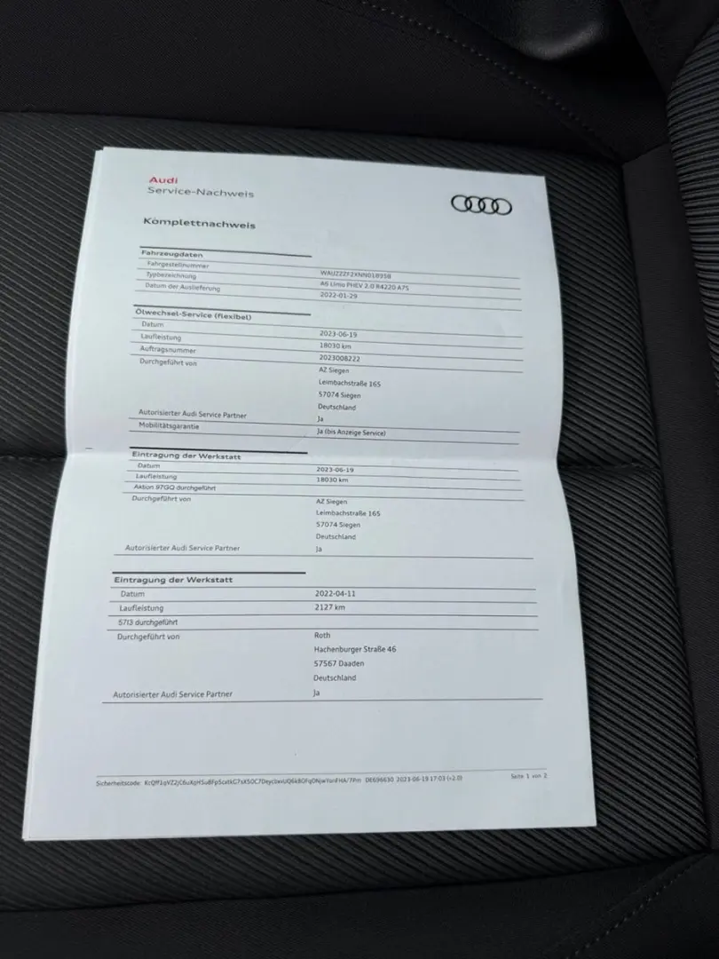 A6 Lim. 50 TFSI e quattro sport 34300km!