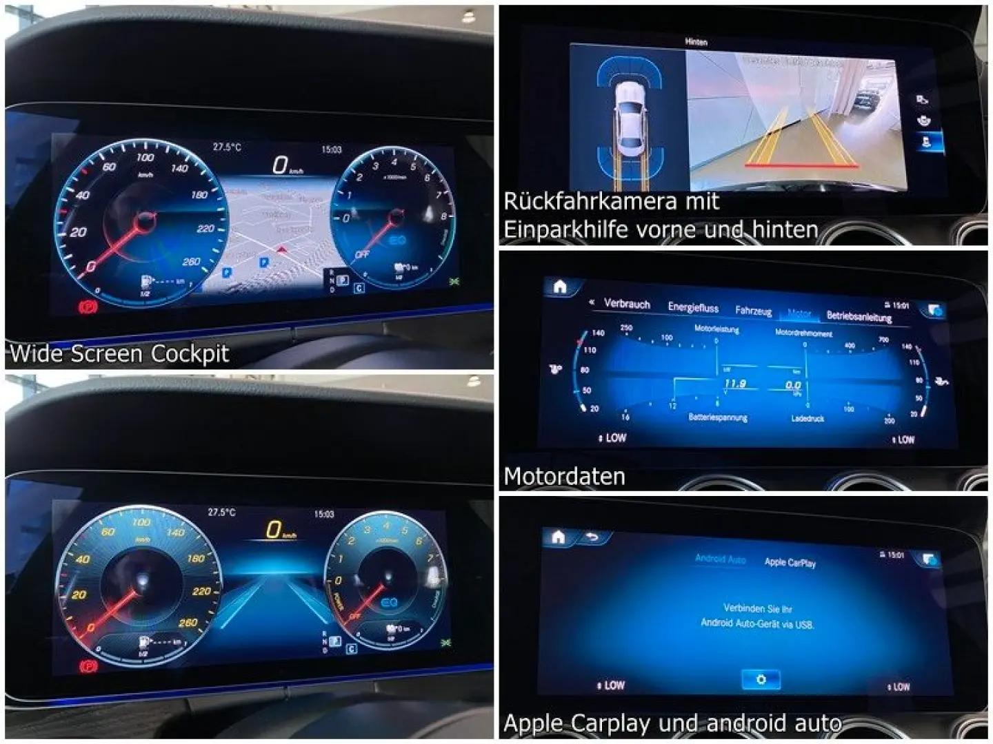 E 300e Limousine Exclusive WideS AugReality DAB