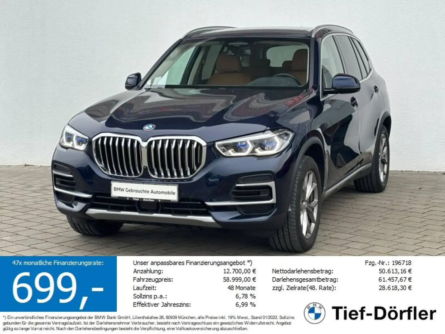 X5 xDrive40d SAG xLine AHK/SHZ/S-LÜFT/INT/AKUS/S