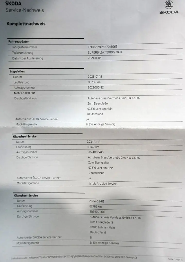 Superb Lim. 2.0 TDI L&K*TEMP*DAB*MATRIX*LHZ*