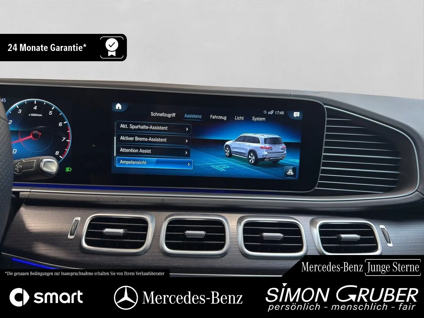 GLS 580 4M AMG Webasto Pano 7Sitze 360 HUD AHK