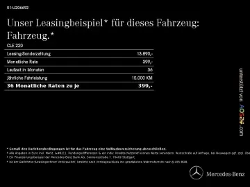 CLE 220 d AMG NIGHT PANORAMA BURMESTER 3D 360°