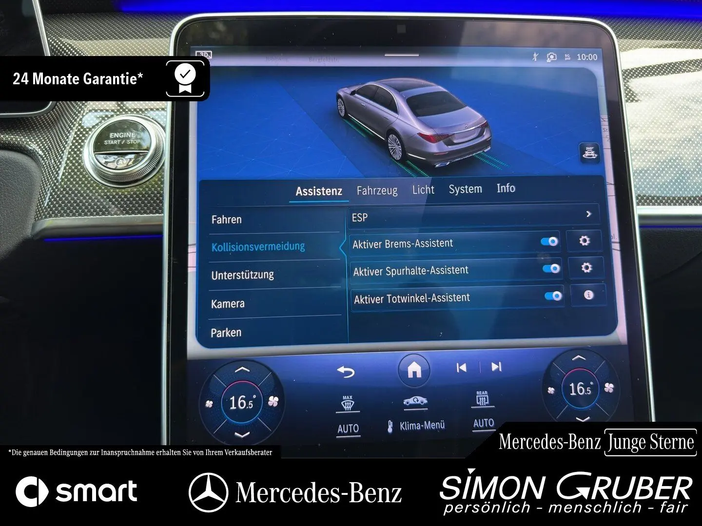 S 580 4M L AMG Night Guard 360 HAL Servolock