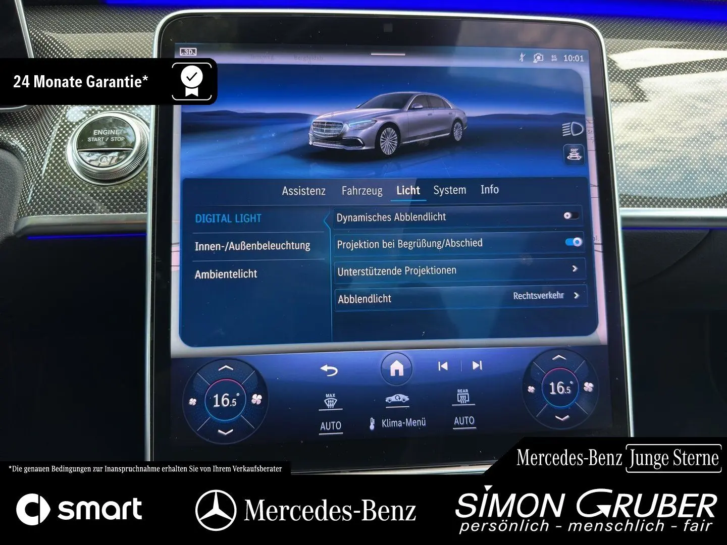 S 580 4M L AMG Night Guard 360 HAL Servolock