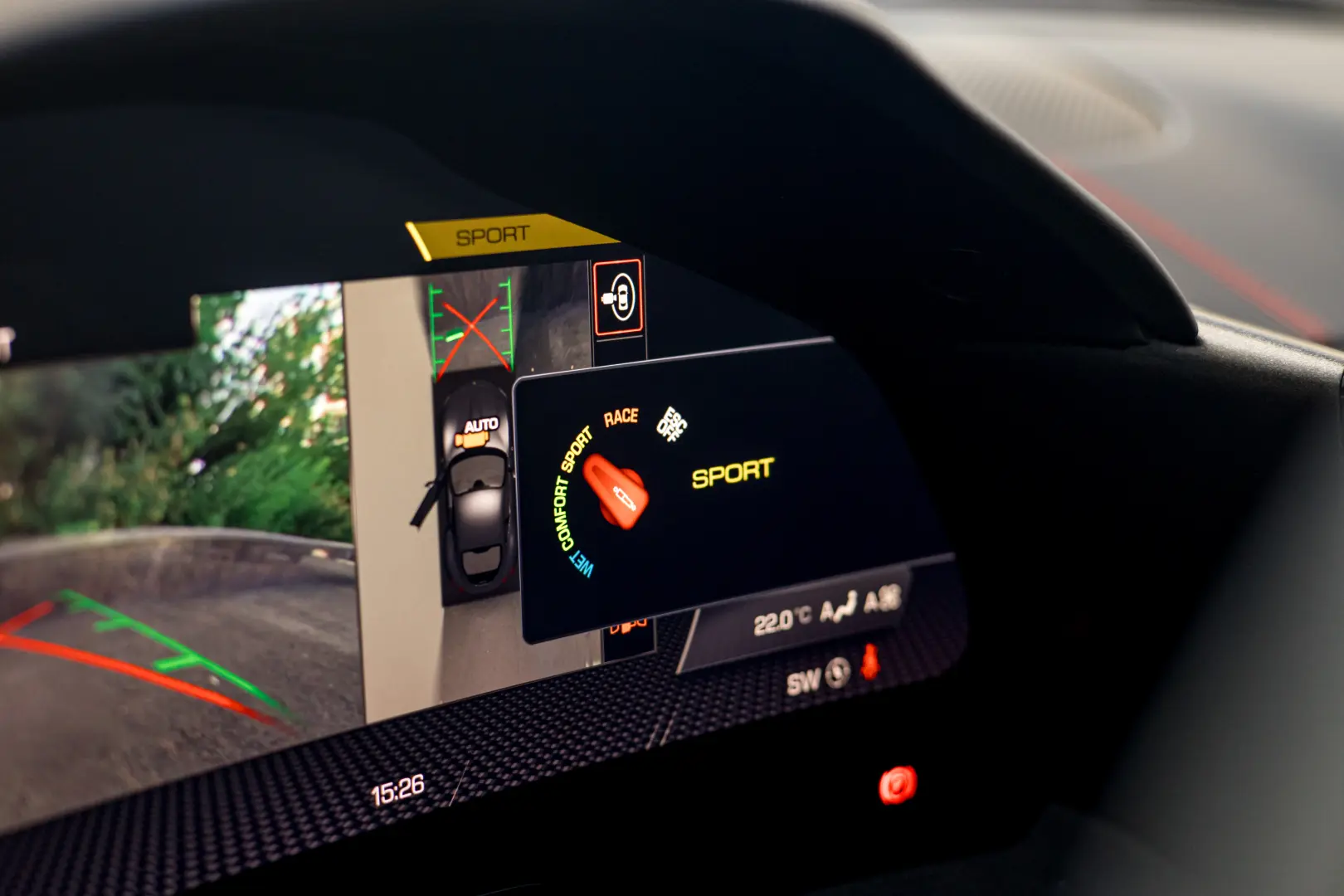 Ferrari Roma 2022 Passanger Display