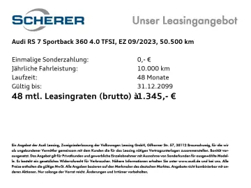 RS 7 Sportback 4.0 TFSI PANO MATRIX STD-HEIZUNG