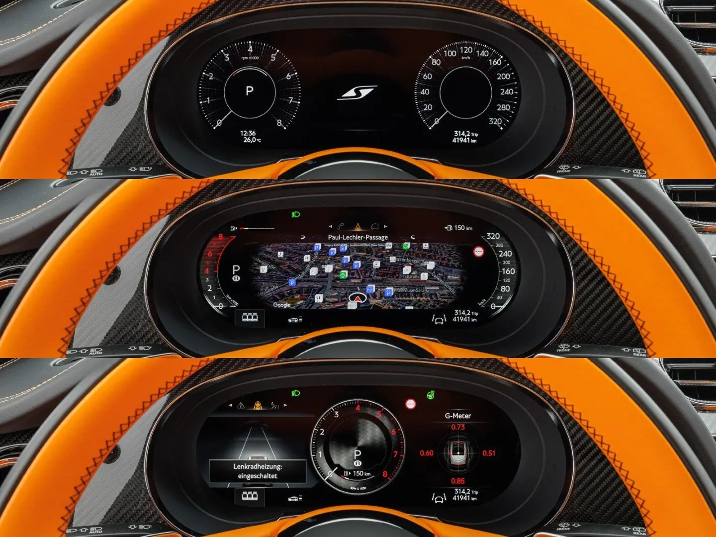 Bentayga S V8 / Mandarin - Lederfarbe