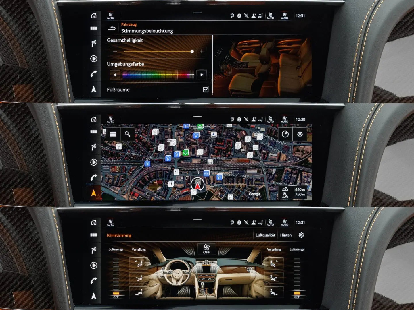 Bentayga S V8 / Mandarin - Lederfarbe