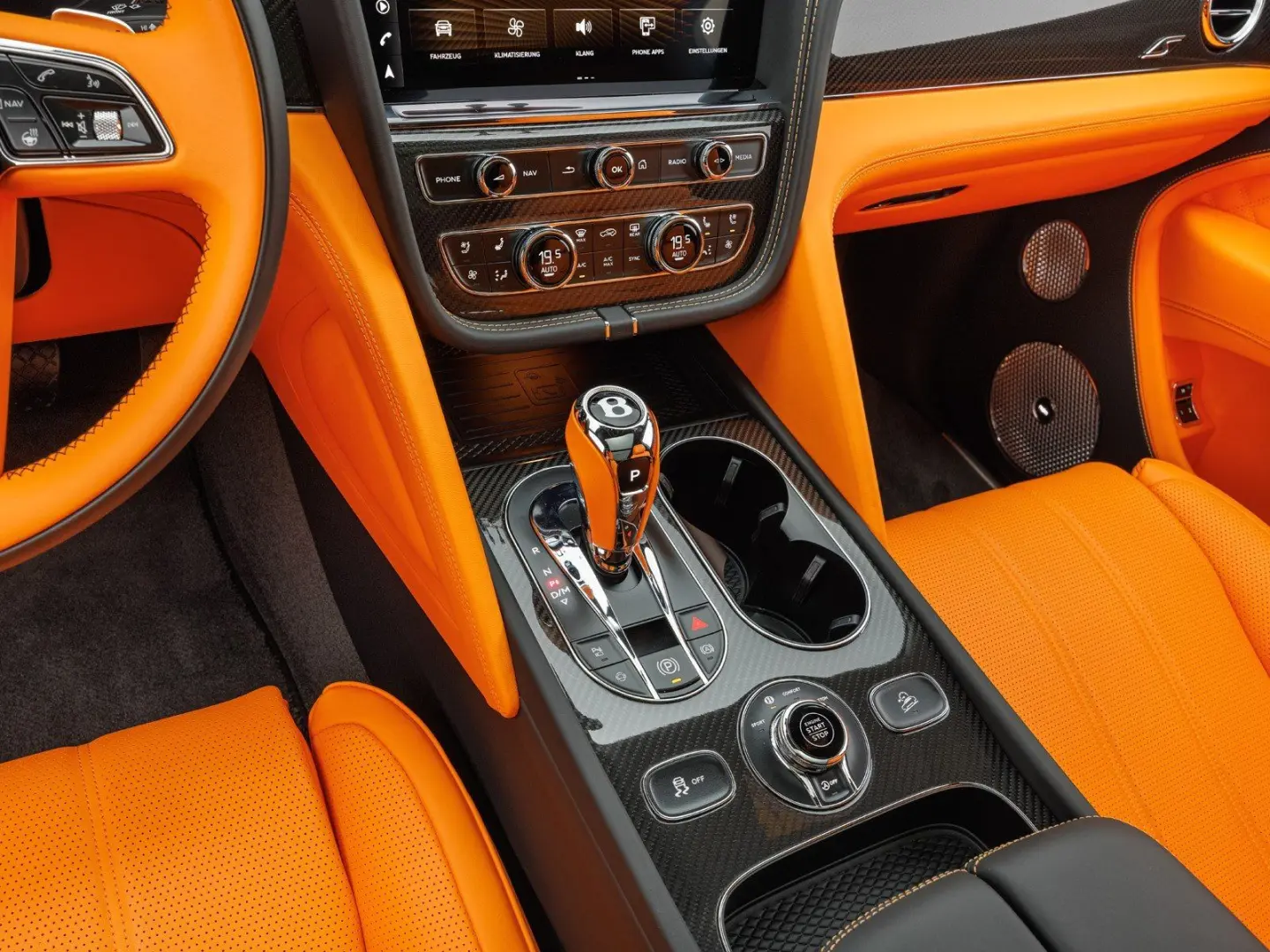 Bentayga S V8 / Mandarin - Lederfarbe