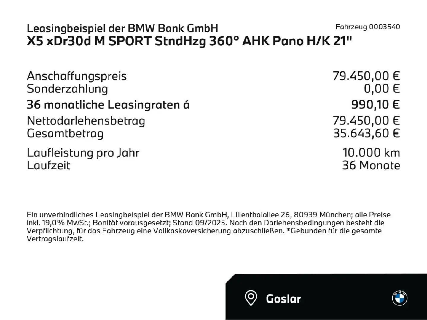 X5 xDr30d M SPORT StndHzg 360° AHK Pano H/K 21