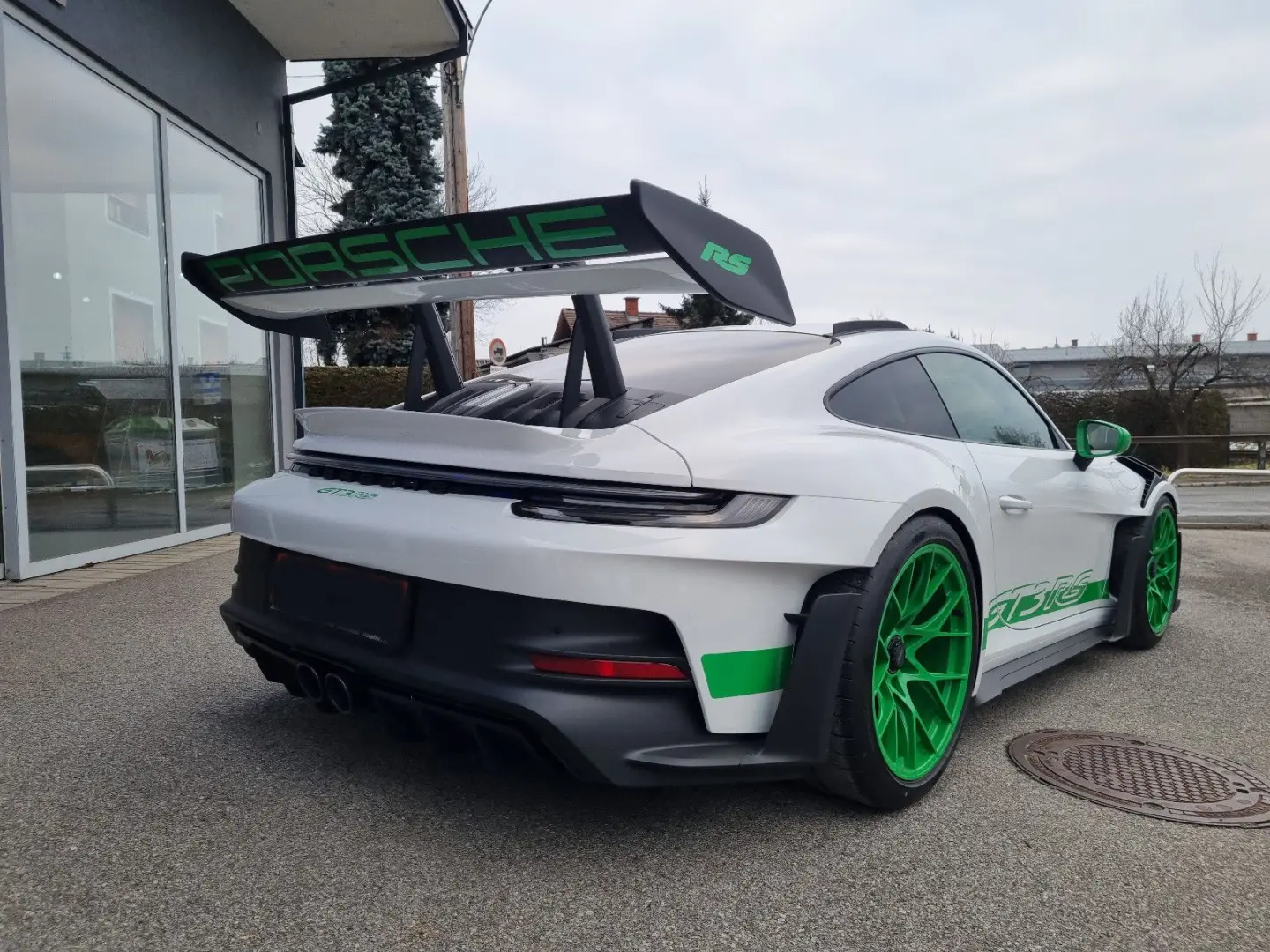 992 911 GT3 RS Lift Leder Grün Carbon Kamera 