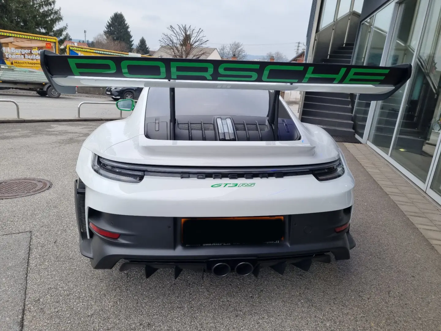 992 911 GT3 RS Lift Leder Grün Carbon Kamera 