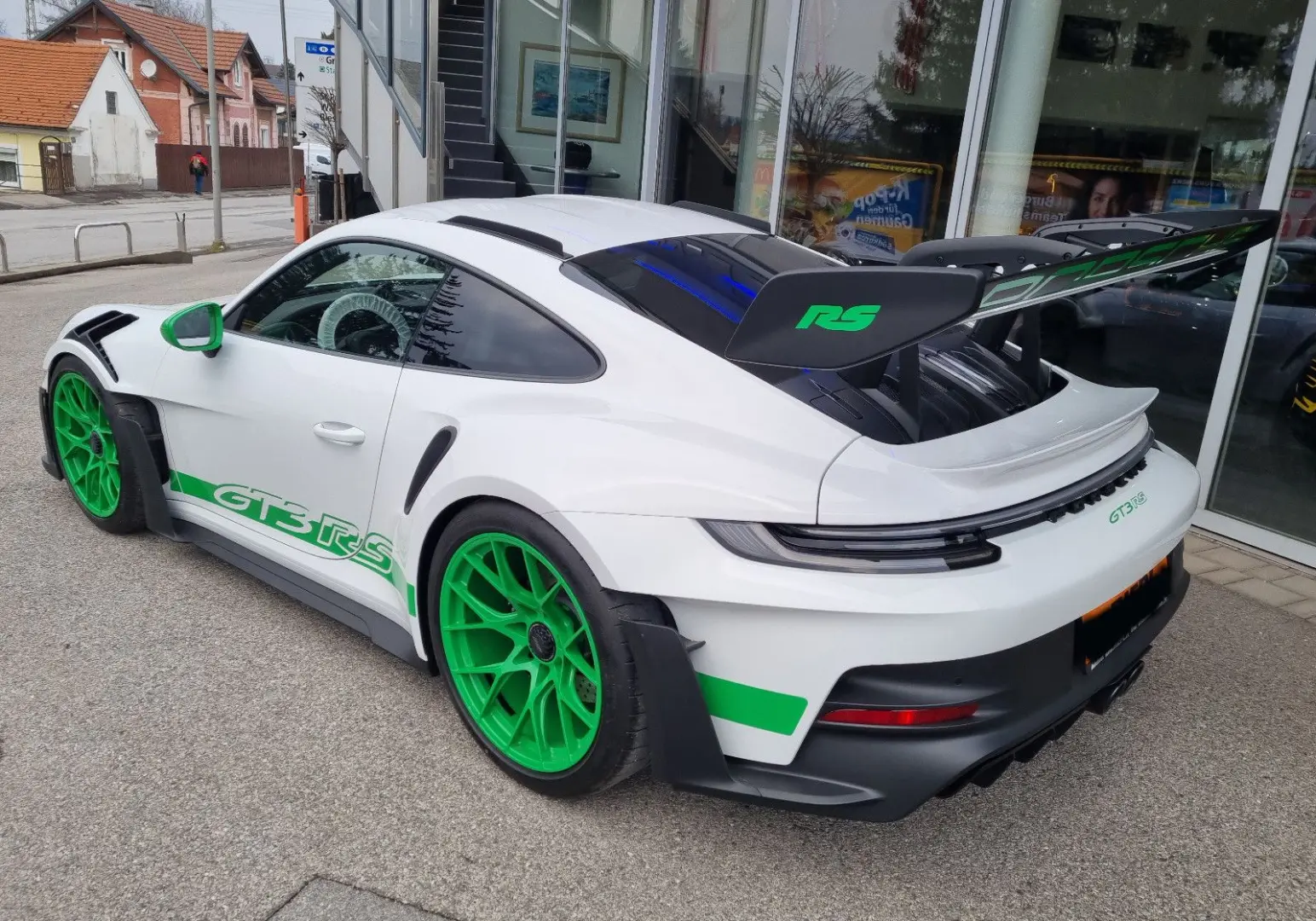 992 911 GT3 RS Lift Leder Grün Carbon Kamera 