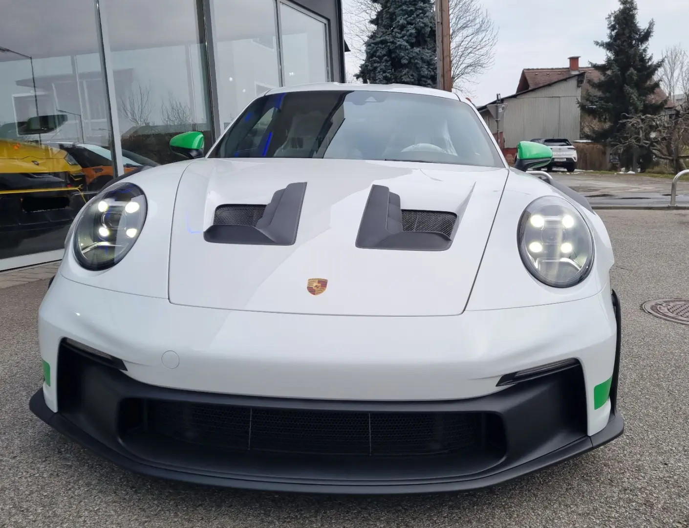 992 911 GT3 RS Lift Leder Grün Carbon Kamera 