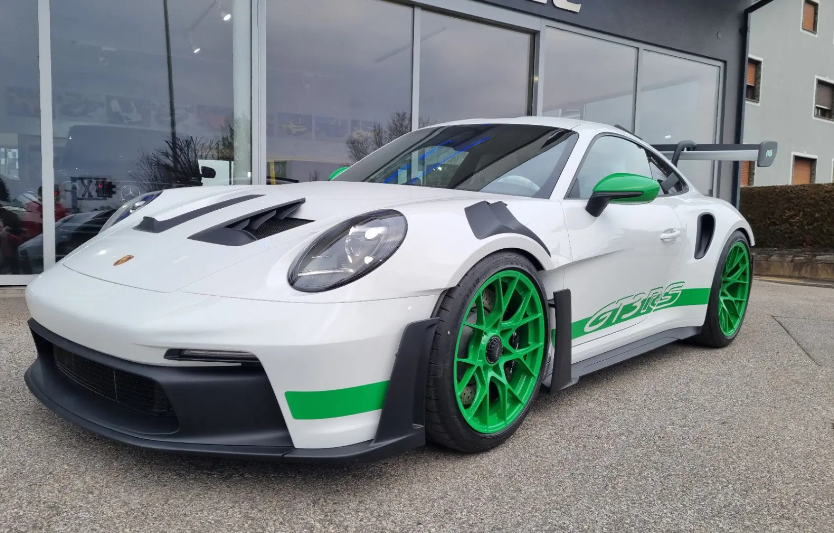 992 911 GT3 RS Lift Leder Grün Carbon Kamera 