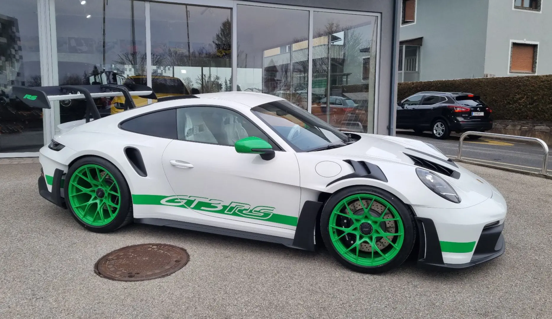 992 911 GT3 RS Lift Leder Grün Carbon Kamera 