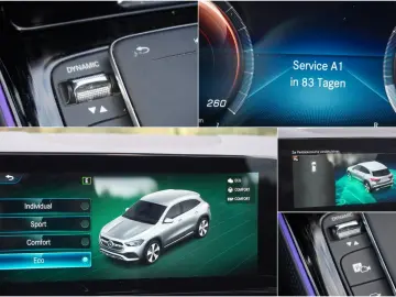 GLA 180 LED/Wide-Screen/Ambiente/Qi/Leder