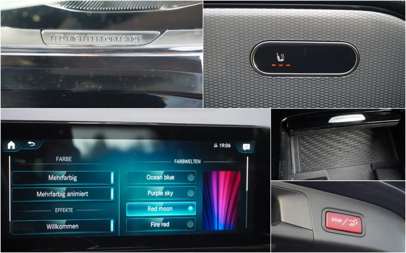 GLA 180 LED/Wide-Screen/Ambiente/Qi/Leder