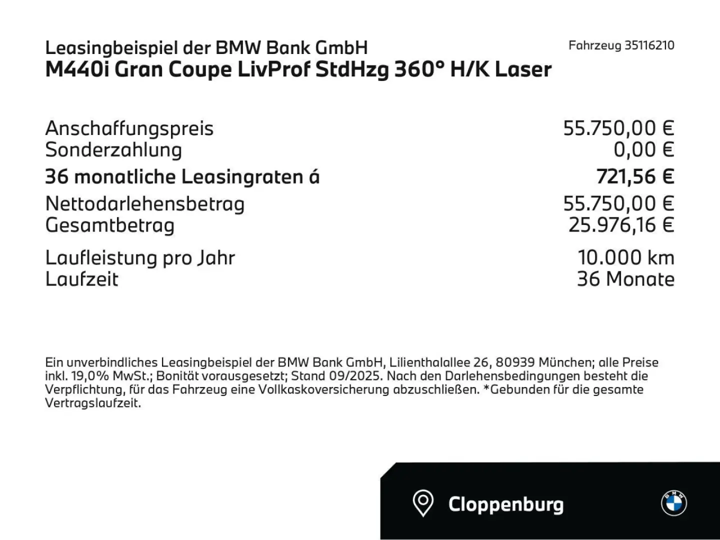 M440i Gran Coupe LivProf StdHzg 360° H/K Laser