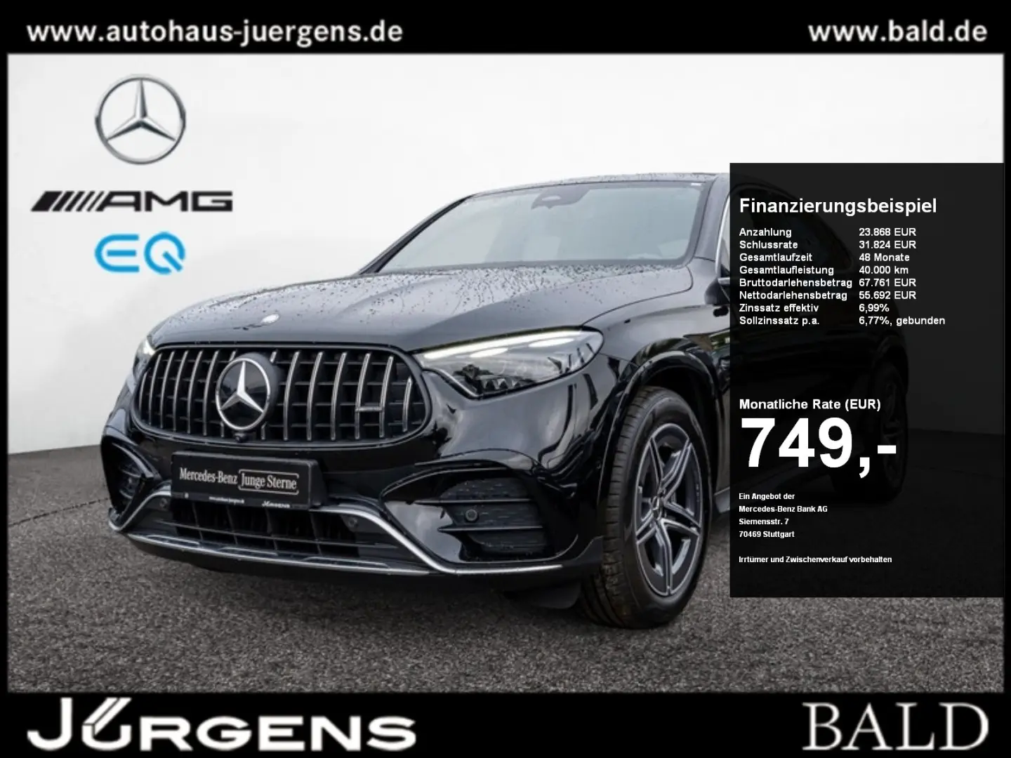 GLC 43 AMG 4M Coupé Pano/AHK/Stdhz/Distr/Memo/19