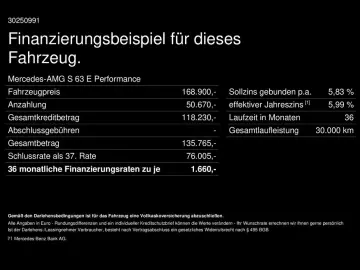 S 63 E Performance AMG Executive Chauffeur Drive