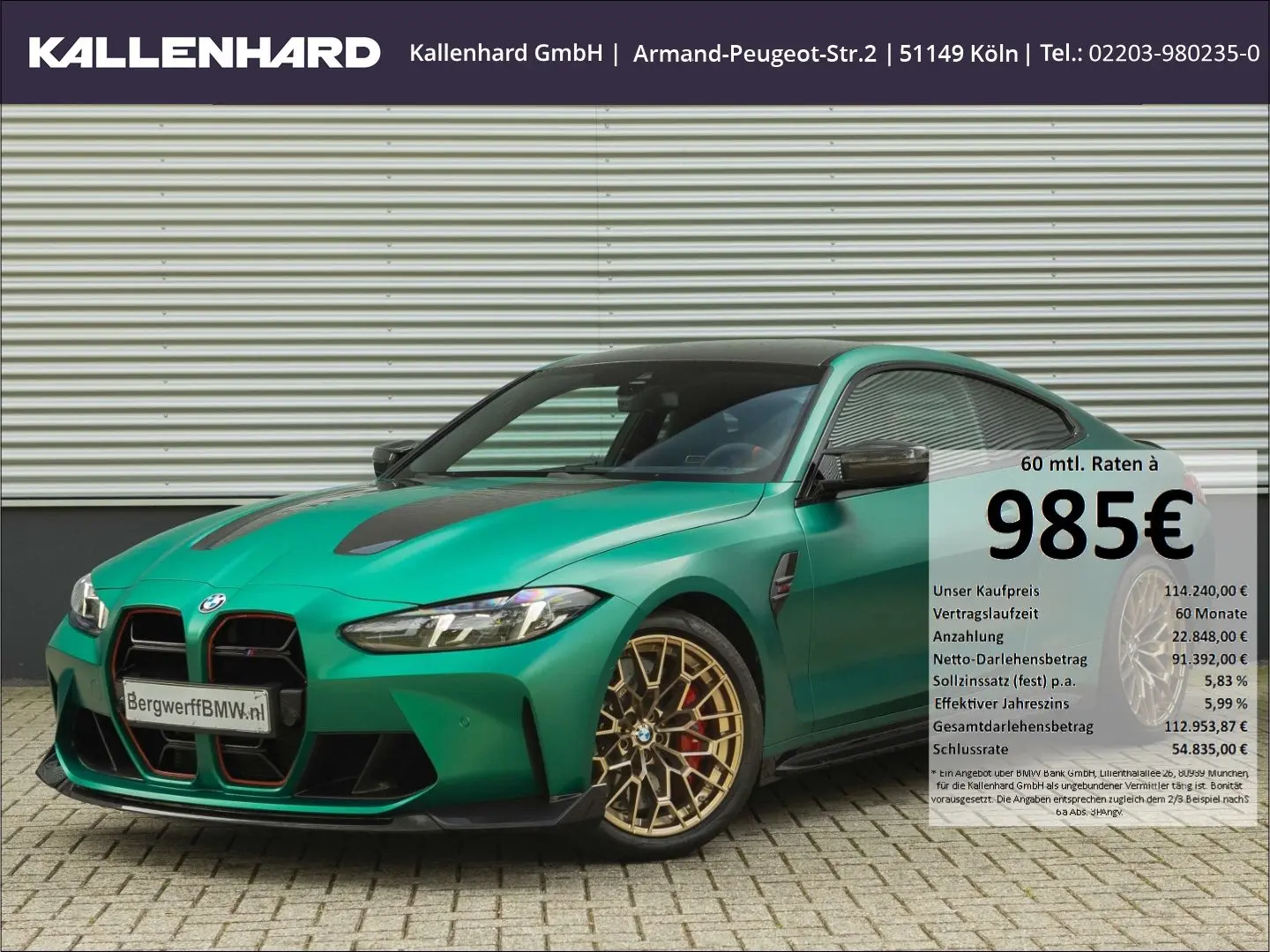M4 CS- Individual ''Frozen Isle of Man Green''-C