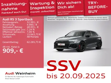 RS3 Sportback TFSI Black Paket RS Head UP B&O uv