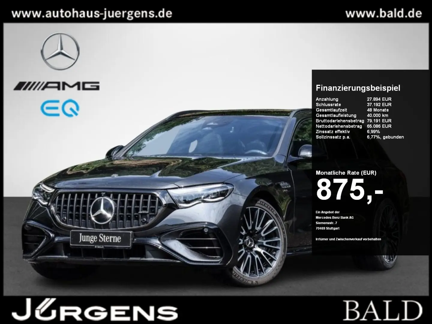 E 53 AMG Hybr 4M+ T Pano/Burm/AHK/Night I+II/20'