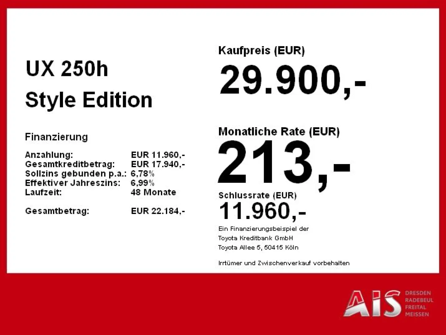 UX 250h Style Edition CloudNavi*KAM*DAB*SHZ