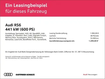 RS6 AVANT RS DYNAMIKPAKET 4.0 V8 Biturbo