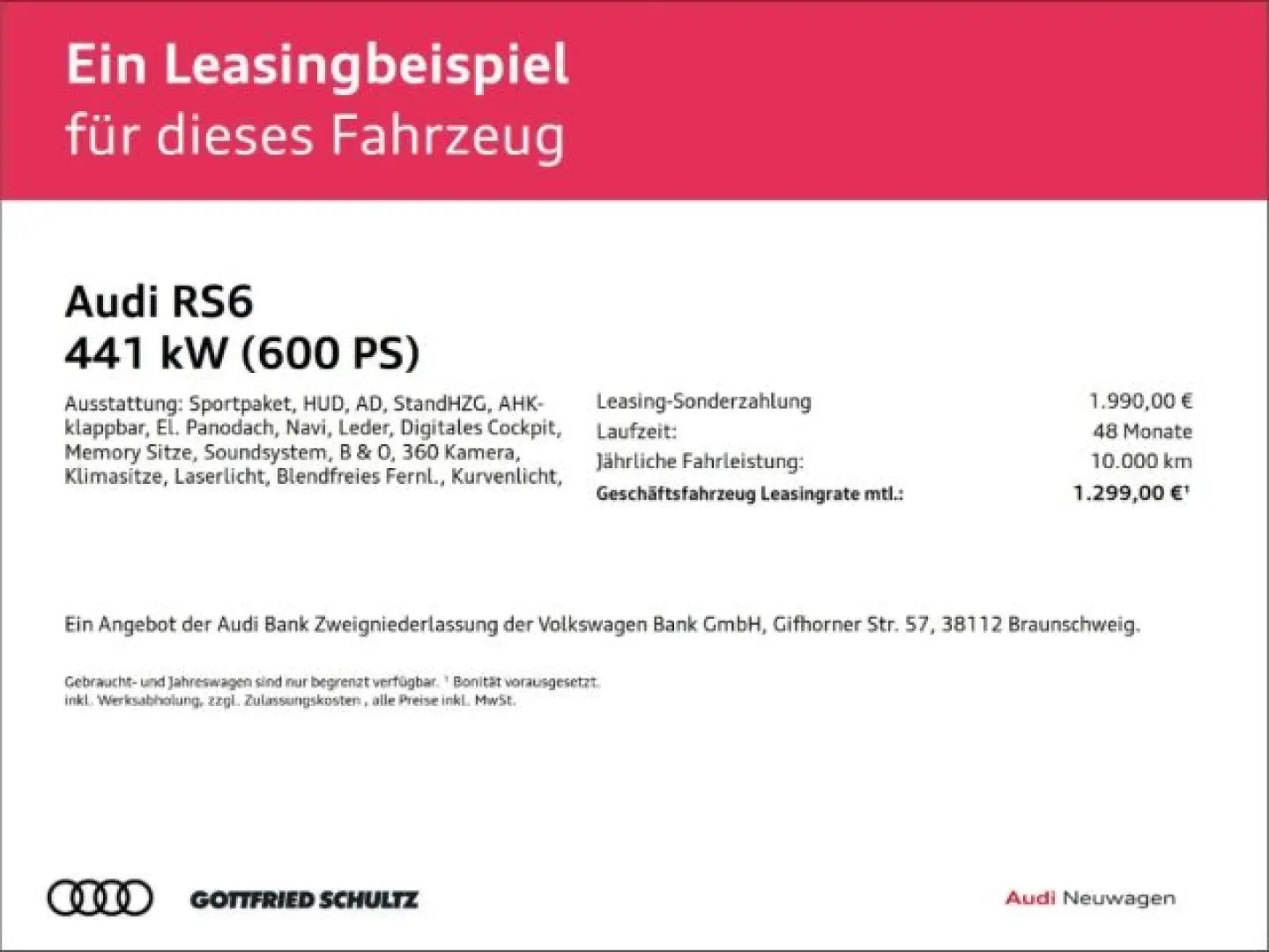 RS6 AVANT RS DYNAMIKPAKET 4.0 V8 Biturbo