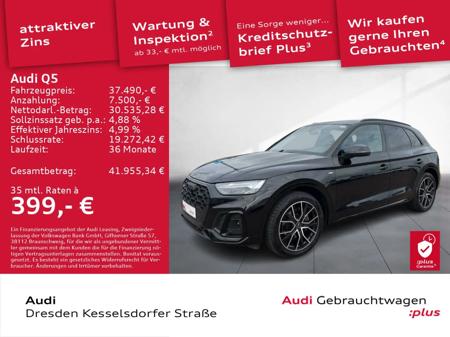 Q5 35 TDI S-Line LED Navi PDC GRA