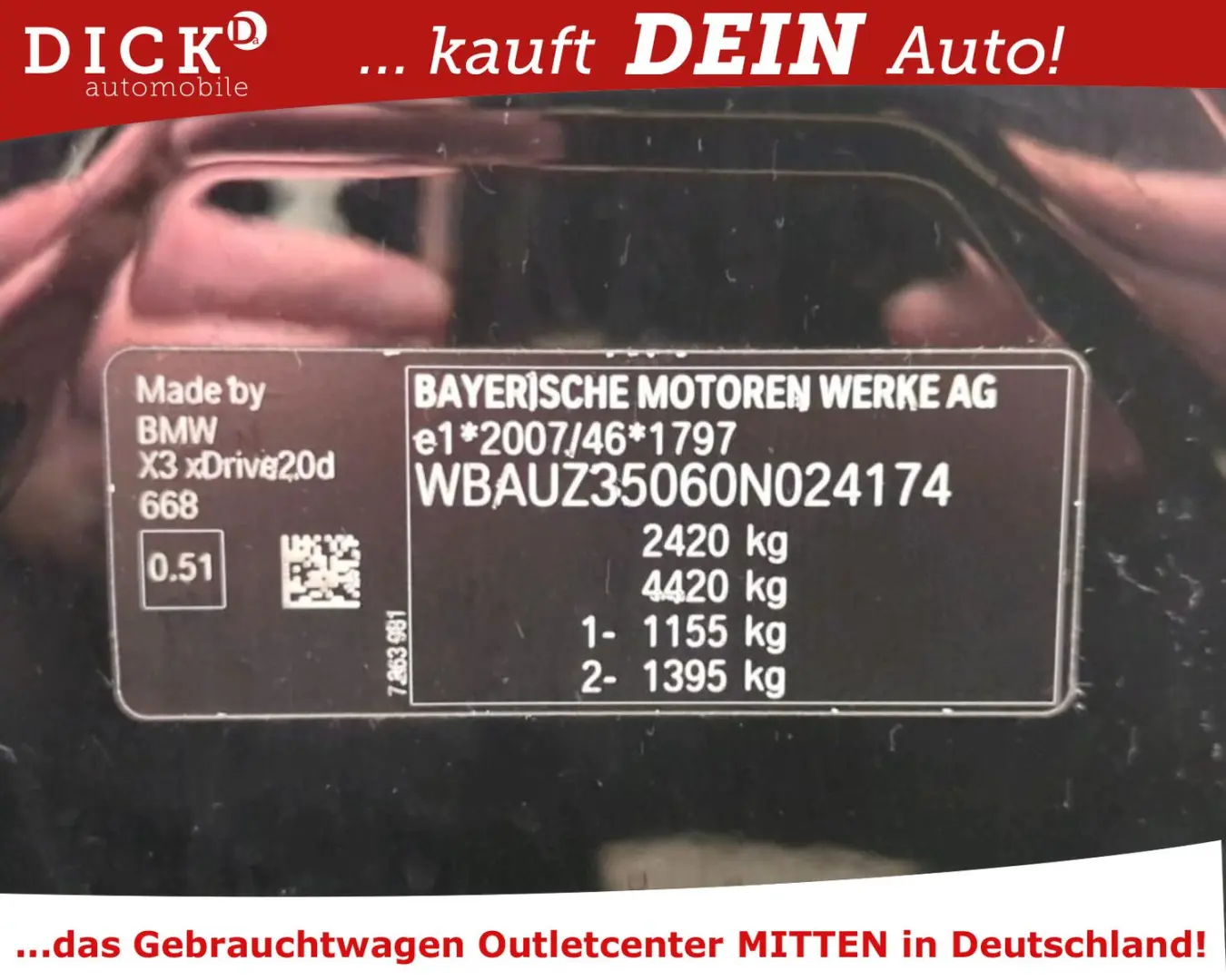 X3 xDrive 20d PANO/LED/NAVI/PDC/TEMPO/8Fach