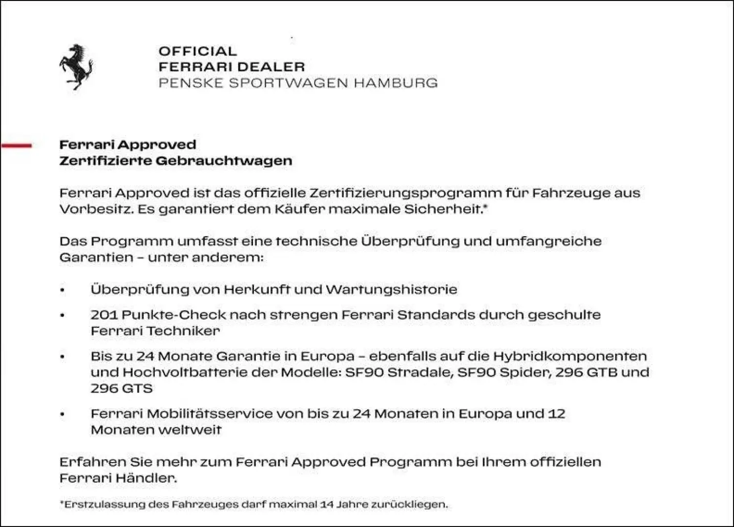Purosangue - FERRARI HAMBURG