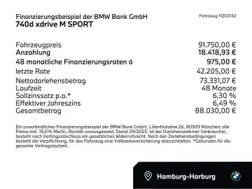 740d xDr M SPORT FondEnt,AHK,SkyL,StHz,360,DAPro