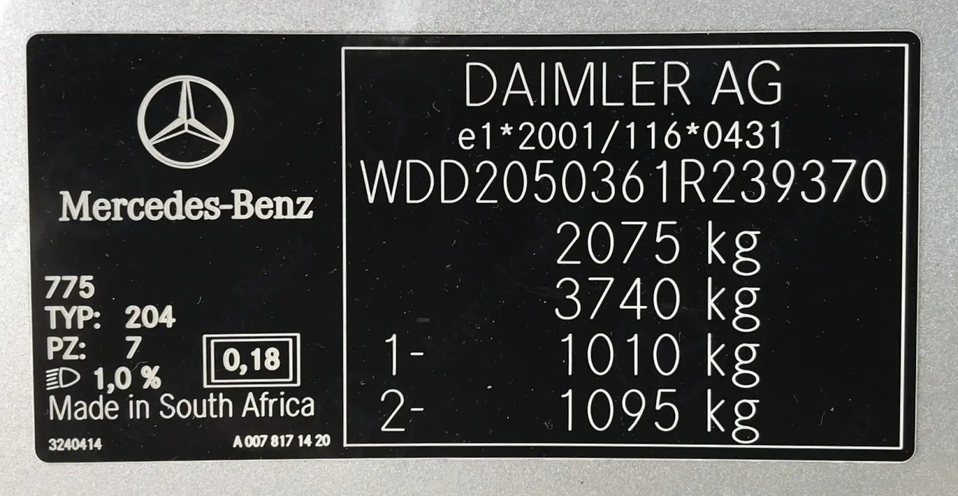 Mercedes-Benz C 180 (BlueTEC) d 7G-TRONIC