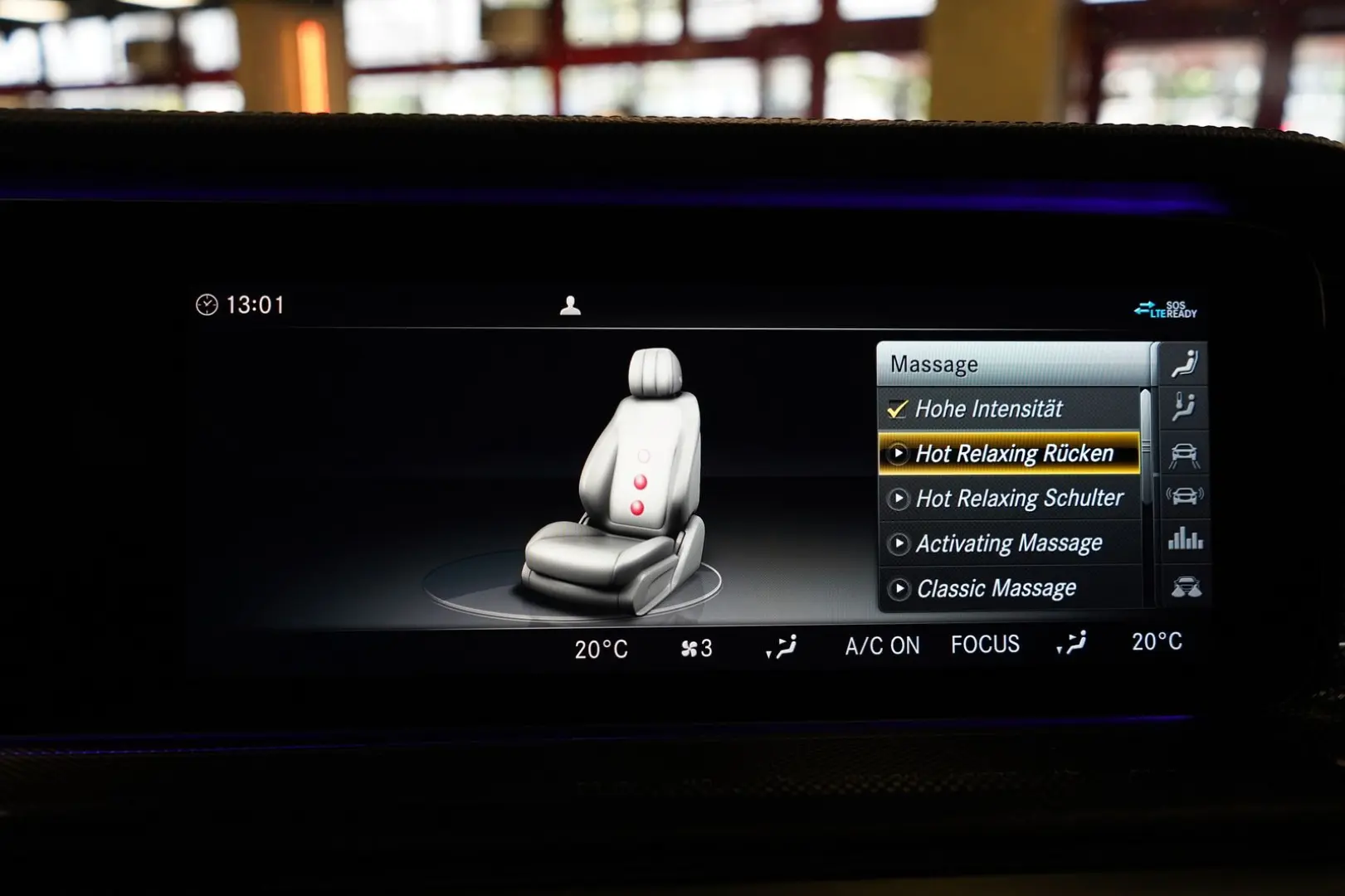 G 500 AMG Line 1.HAND STHZG 360° MASSAG CARBON